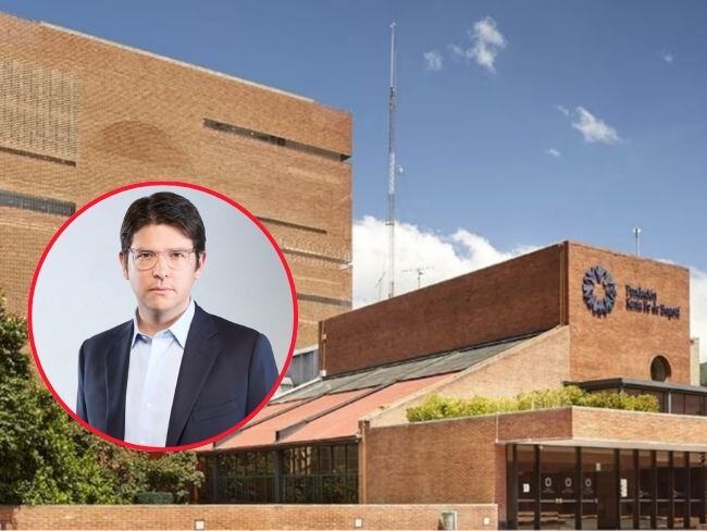 Presencia de figuras políticas en la Fundación Santa Fe en apoyo al precandidato Miguel Uribe