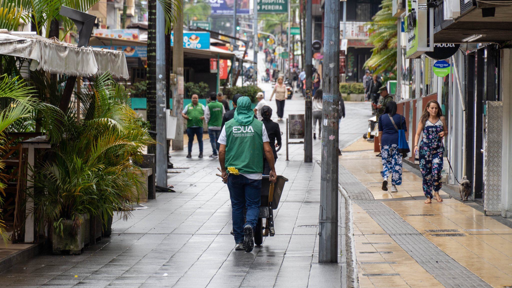Alianza para recuperar la calle real de cielos abiertos en Armenia. Foto: Cortesía Cámara de Comercio