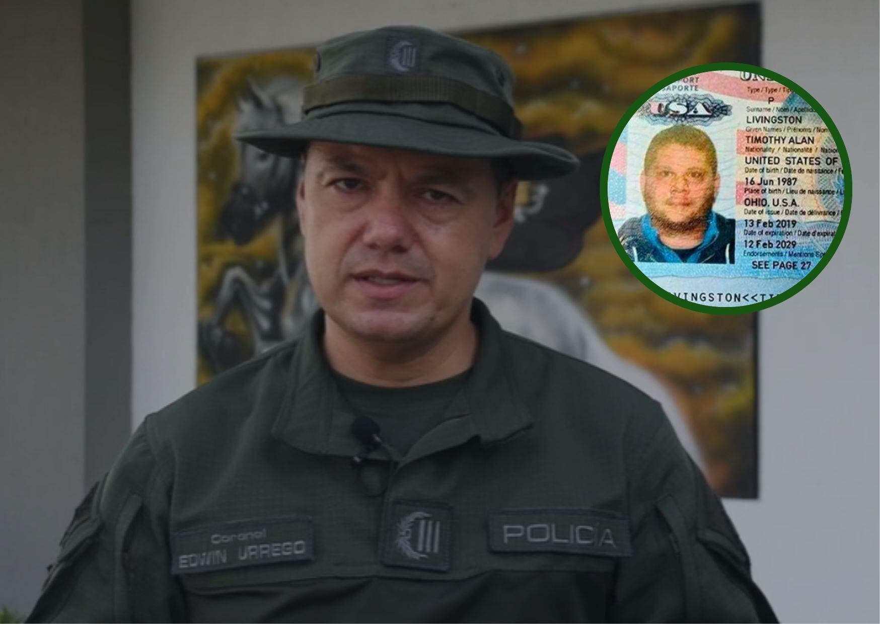 Coronel Edwin Urrego, director de la DIJIN de Policía. Cortesía.