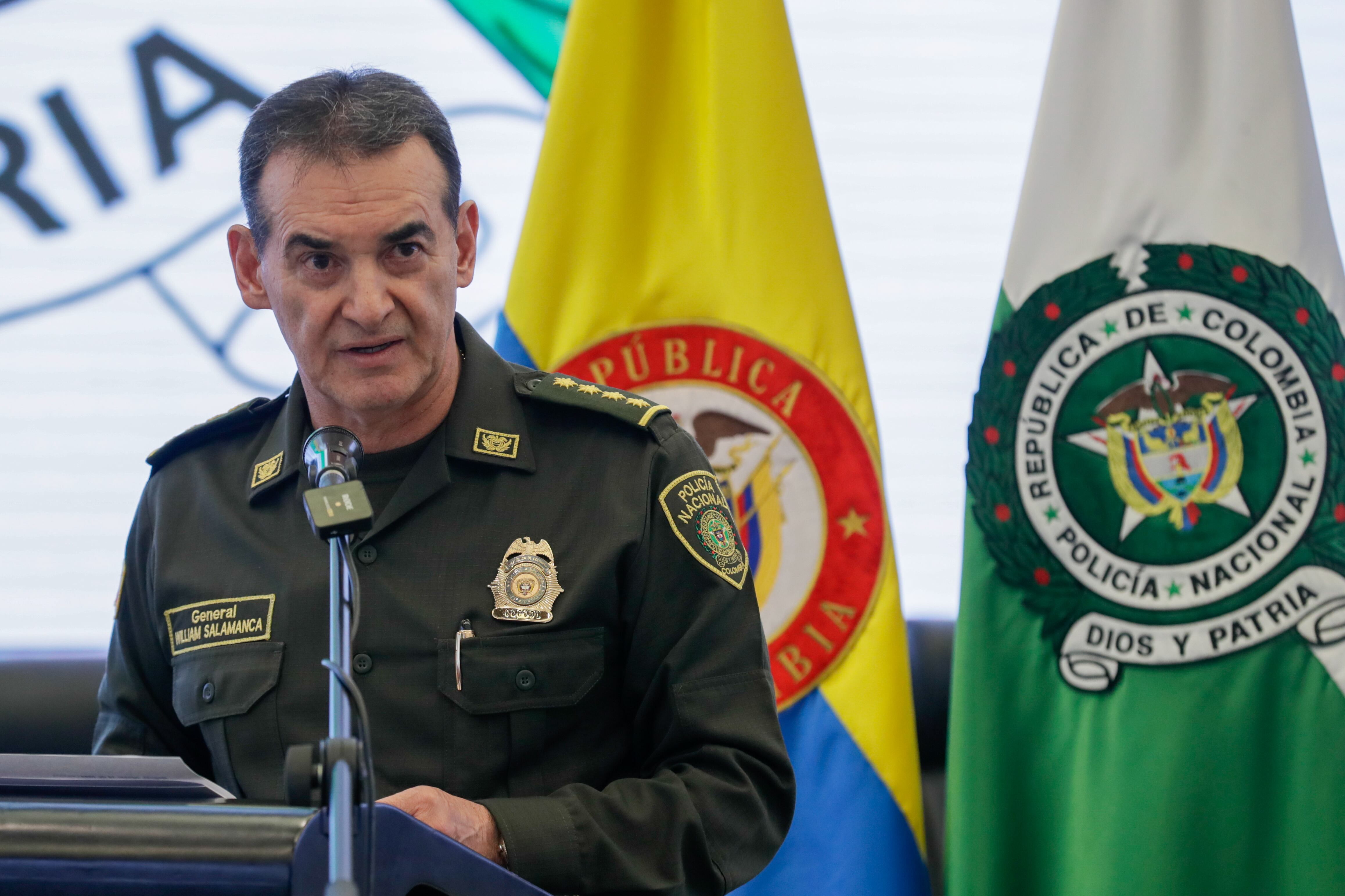 El director general de la Policía Nacional de Colombia, General William René Salamanca Ramírez- EFE/Carlos Ortega