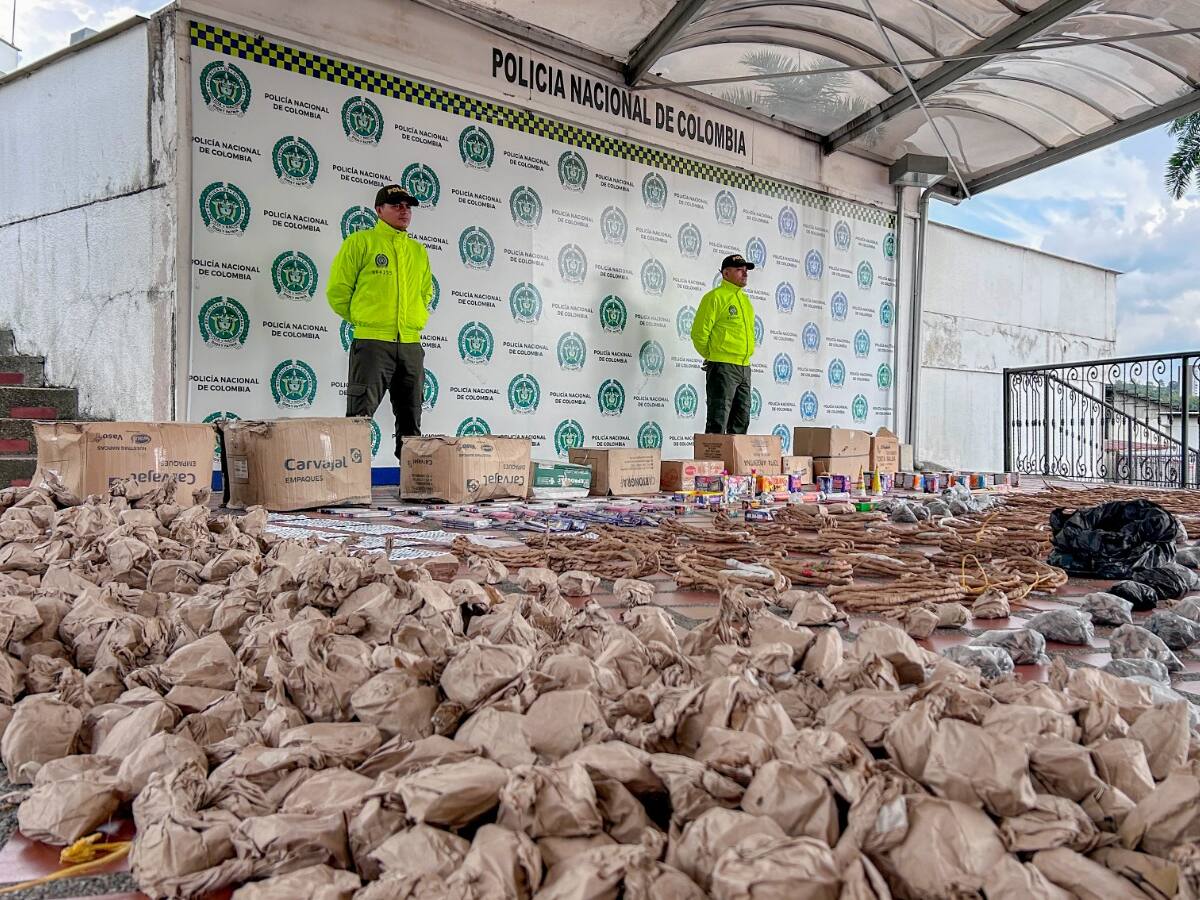 En zona rural de Dosquebradas descubren un centro de acopio de pólvora