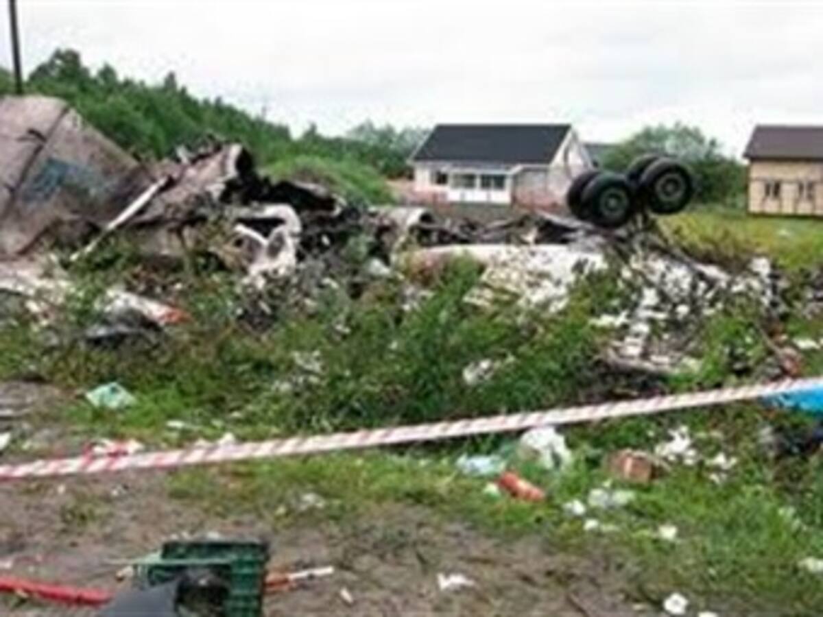Al menos 44 muertos deja accidente de avión en Rusia