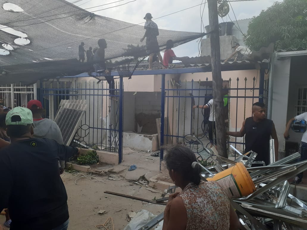 Lote en el que se encontraba el cuerpo de la mujer.