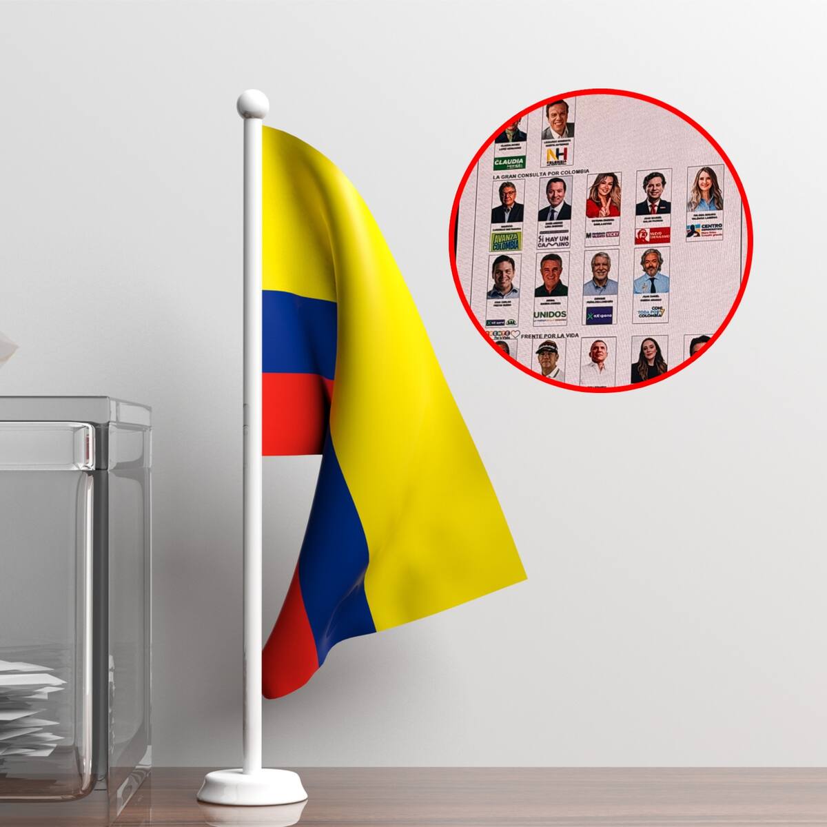 Así quedó el tarjetón electoral de consultas presidenciales interpartidistas del próximo 8 de marzo