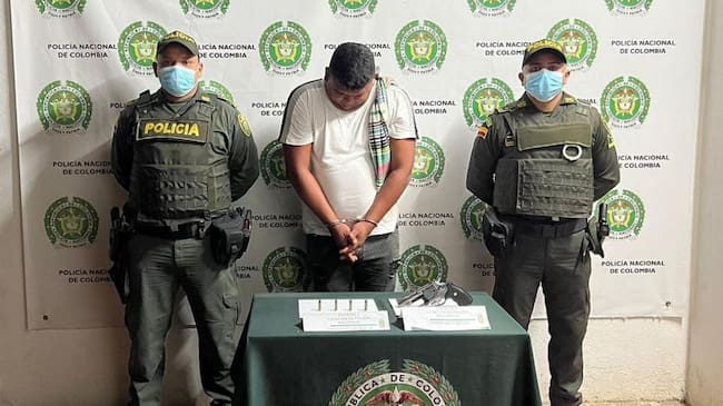 Según la Policía el arma estaba cargada con cuatro cartuchos