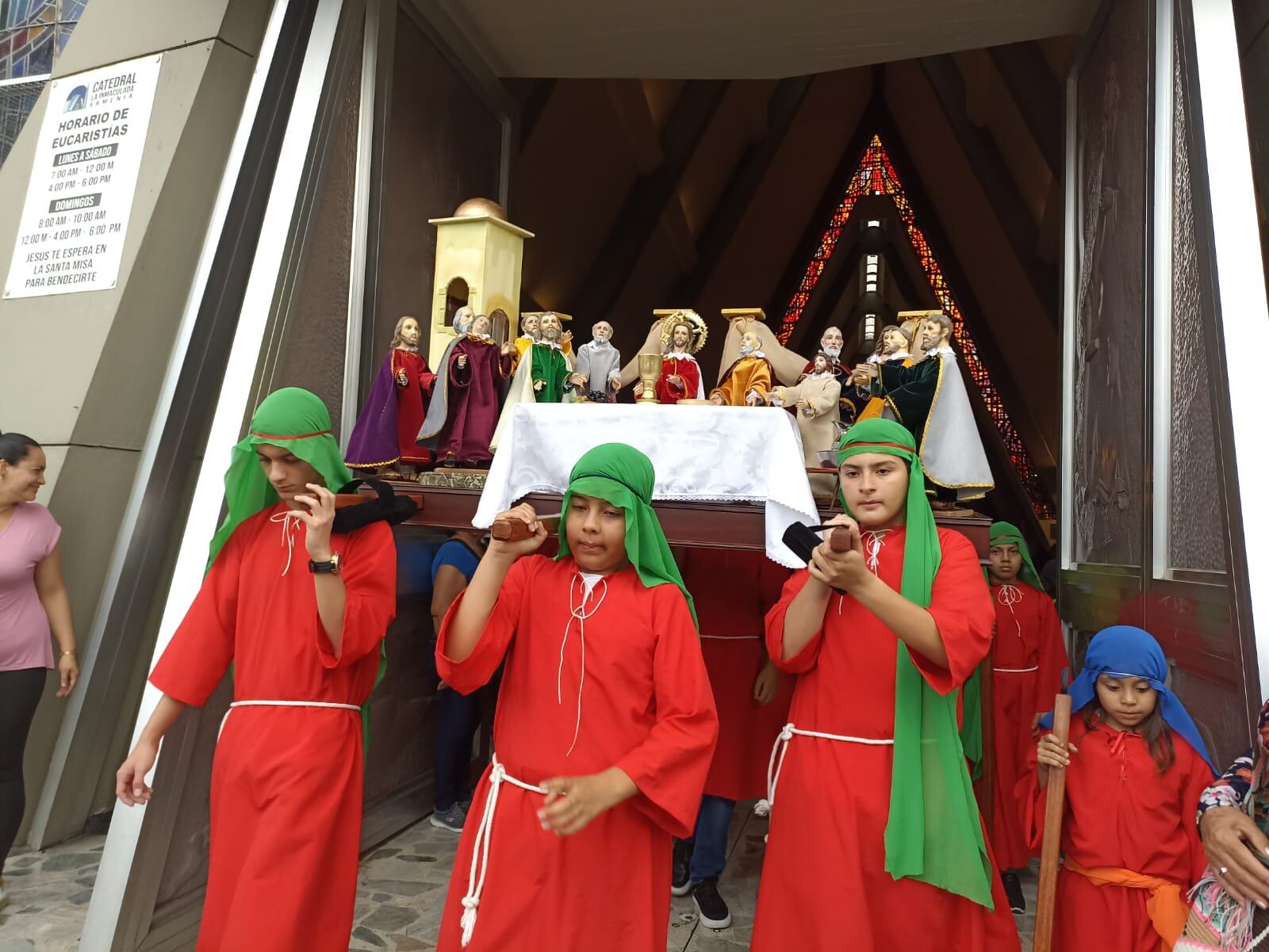 Semana Santa Infantil en vivo, Catedral Inmaculada Concepción de Armenia