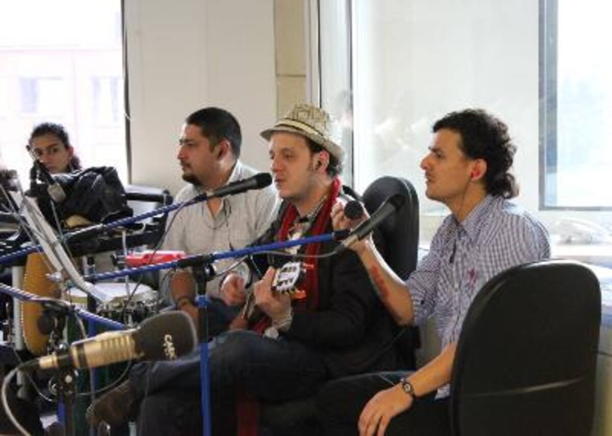 Músicos en La Ventana del 14 de abril.