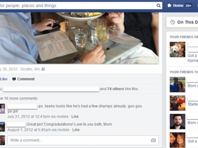 “On this day”, las efemerides personalizadas de Facebook