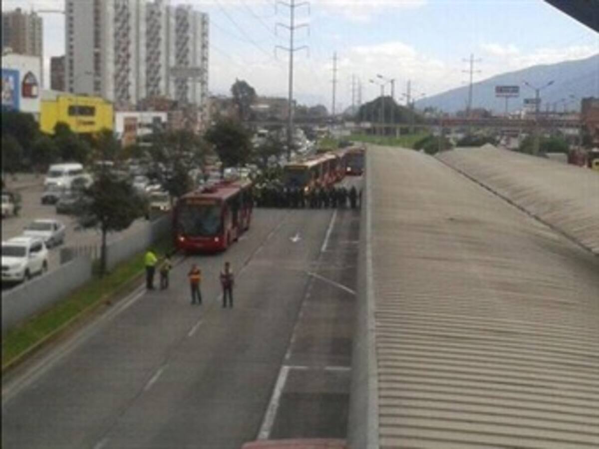 Protestas por falta de alimentadores de TM en el norte de Bogotá