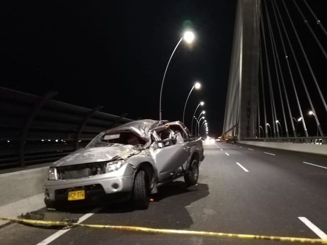 Accidente deja un hombre muerto en el nuevo puente Pumarejo