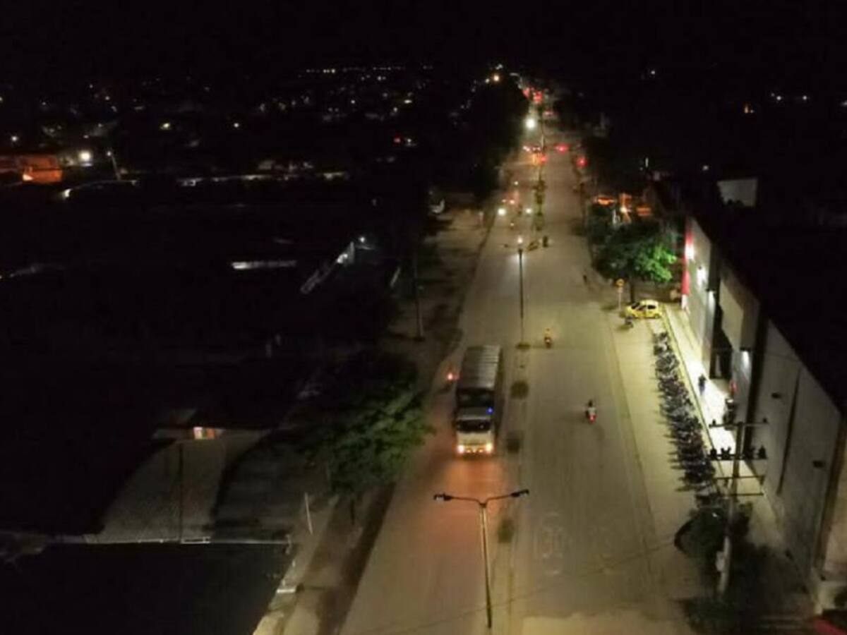 Modernización de alumbrado público en Magangué avanza en un 95%