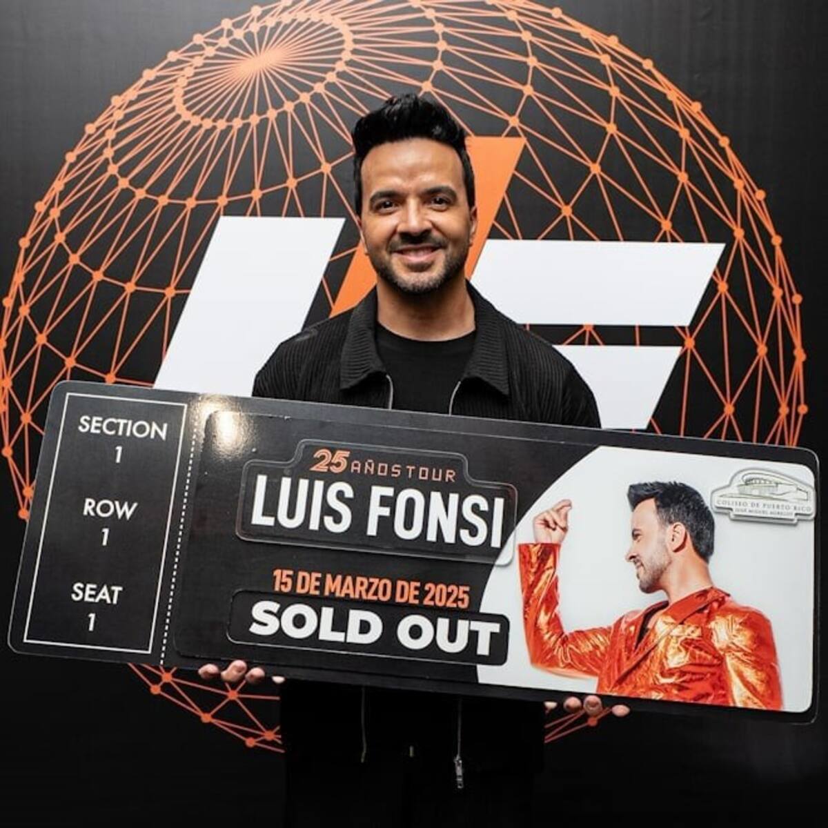 LUIS FONSI cierra con broche de oro su “25 años tour” en un coliseo de puerto rico