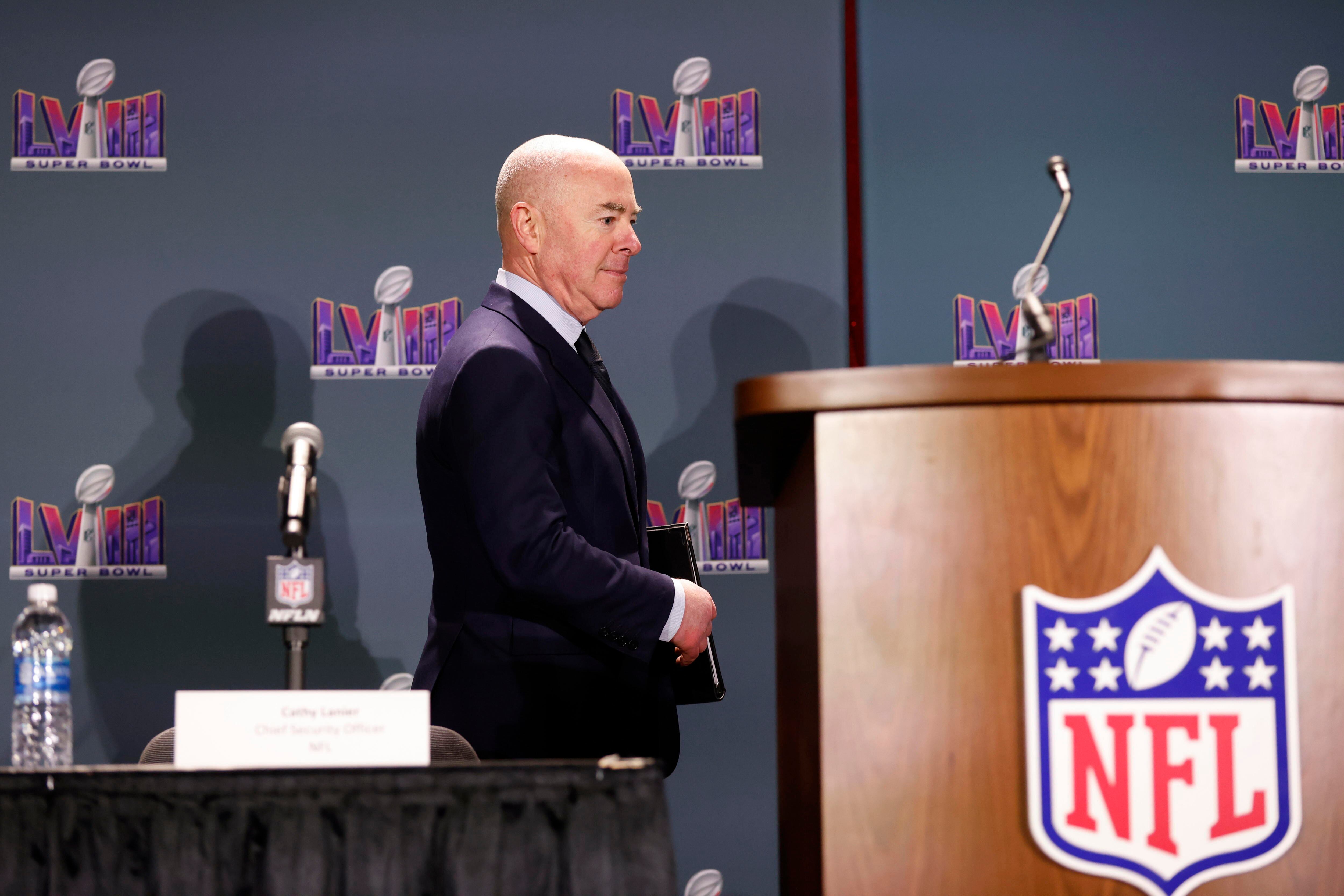 Rueda de prensa/ Super Bowl 2024/ Las Vegas, Nevada, 11 Febrero 2024. EFE/EPA/JOHN G. MABANGLO