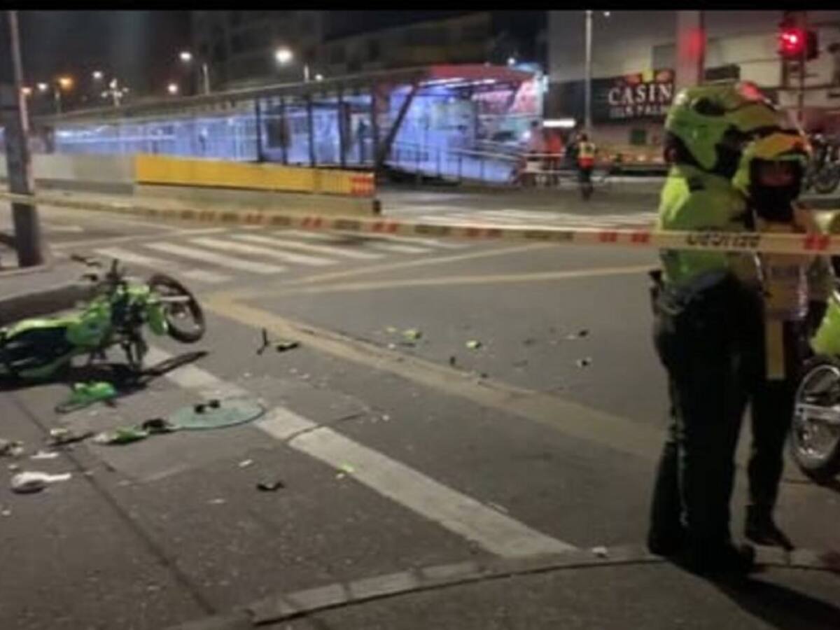 Accidente de tránsito en Bogotá dejó un policía muerto