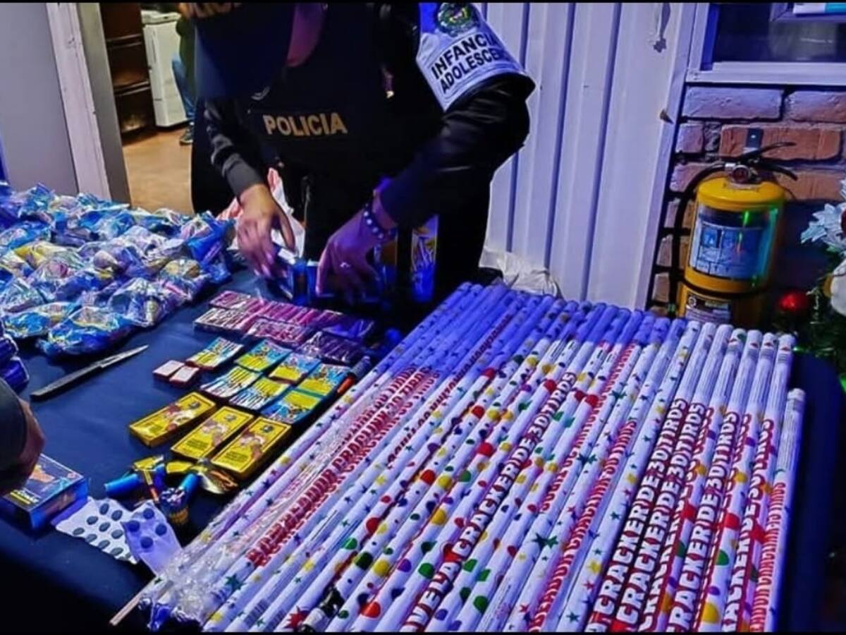 Policía incautó 8 kilos de pólvora y detiene a cinco personas en Bolívar