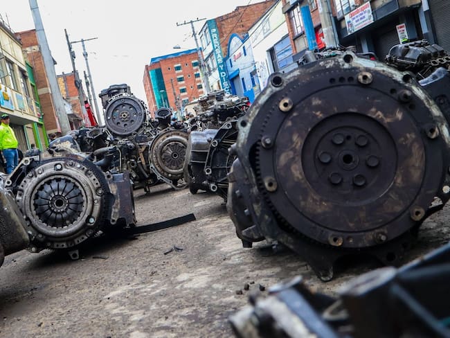 Más de 2.000 autopartes incautadas en Bogotá: conozca los riesgos de comprarlas de forma ilegal. Foto: Secretaría de Seguridad.