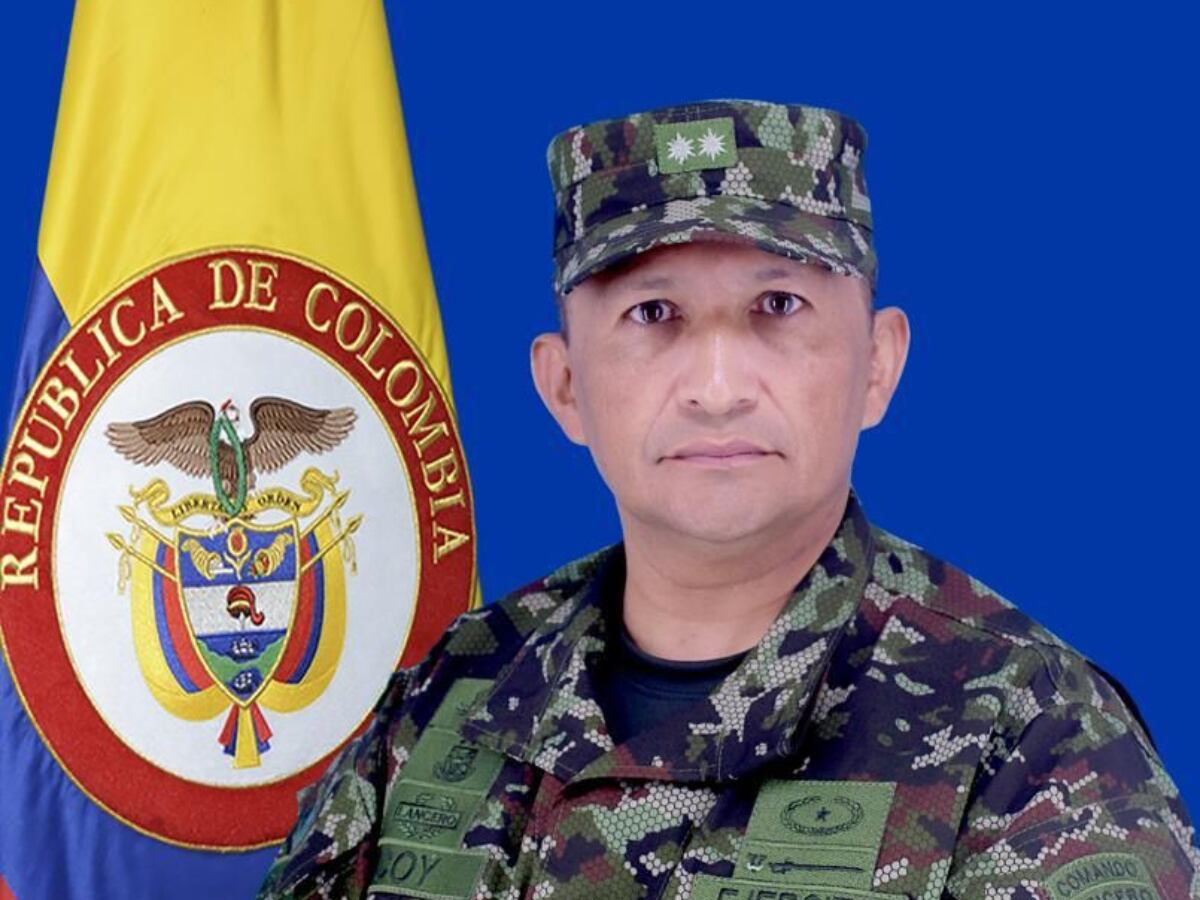 General Fredy Coy, jefe de operaciones del Ejército Nacional.