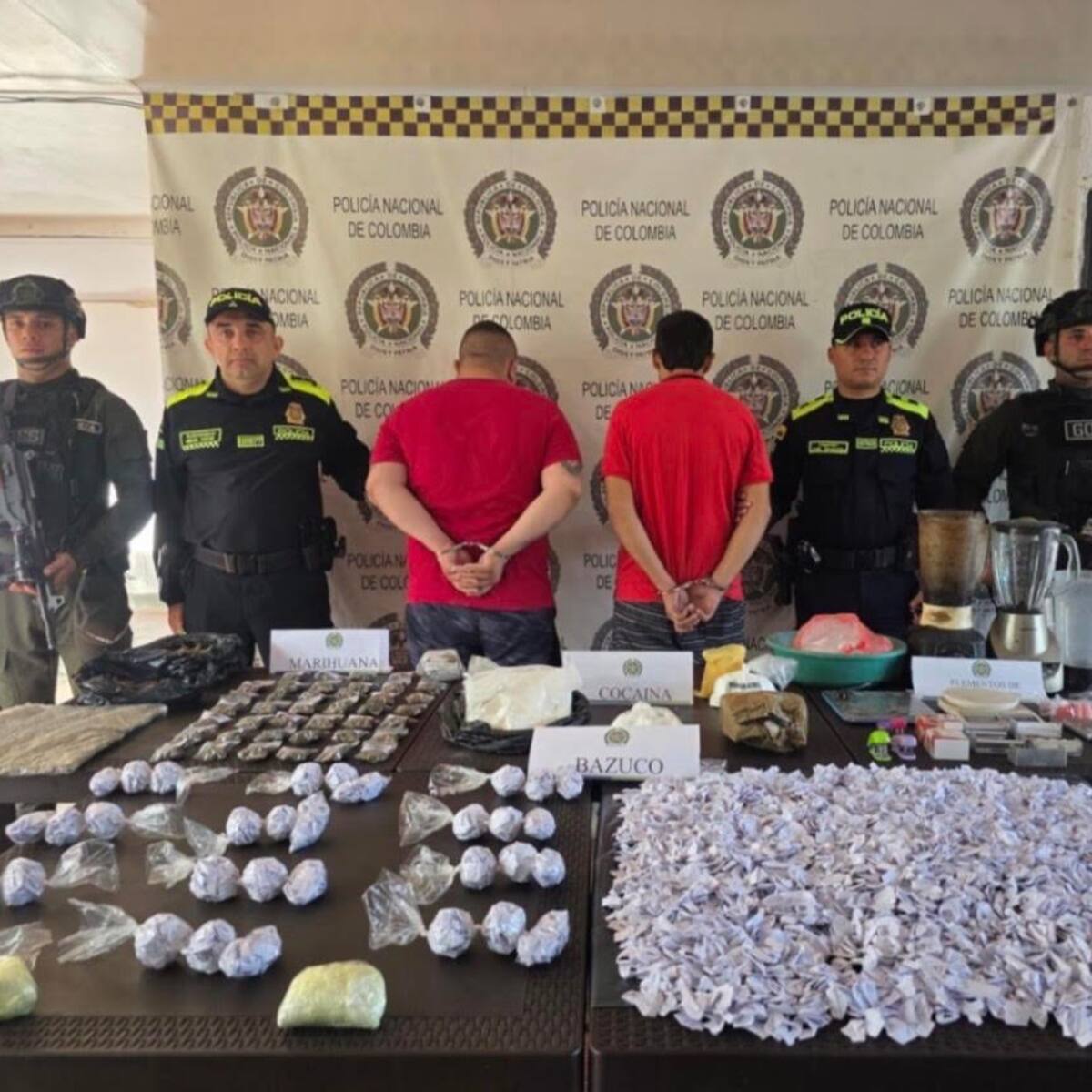 Desmantelan centro de acopio de drogas en Girardot: encontraron más de 9 mil dosis de bazuco