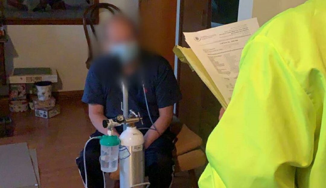 Momento de la captura de Jesús Alejandro Garzón, el exfuncionario de la Procuraduría señalado de presunta corrupción