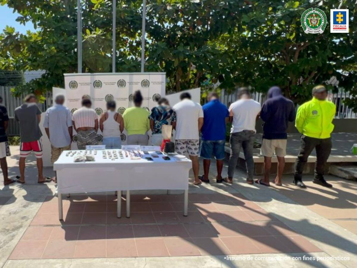Judicializados 14 presuntos integrantes de banda por microtráfico en Cartagena