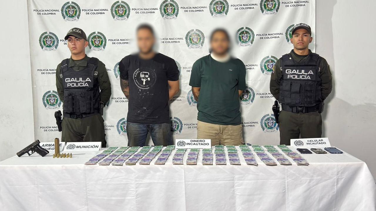 Captura de alias El Menor. Foto: Cortesía, Alcaldía de Medellín
