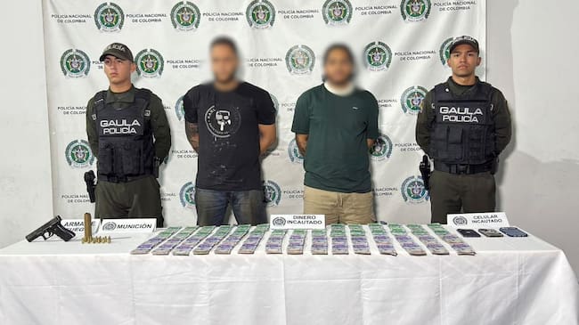 Captura de alias El Menor. Foto: Cortesía, Alcaldía de Medellín