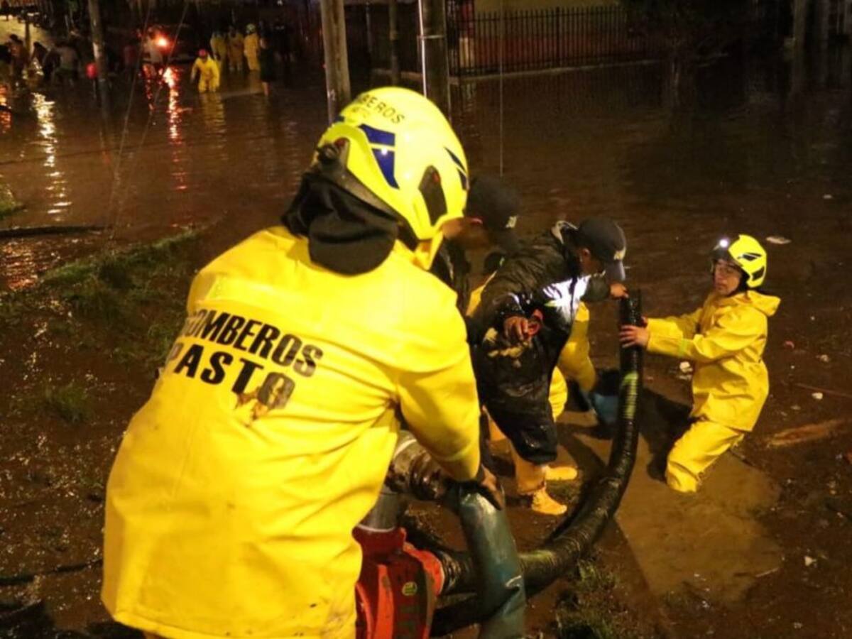 Graves inundaciones en el sur de Pasto