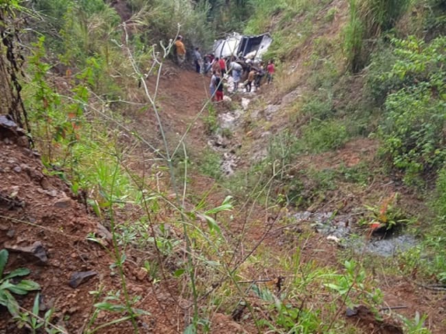 Accidente municipio de Peque- foto cortesía