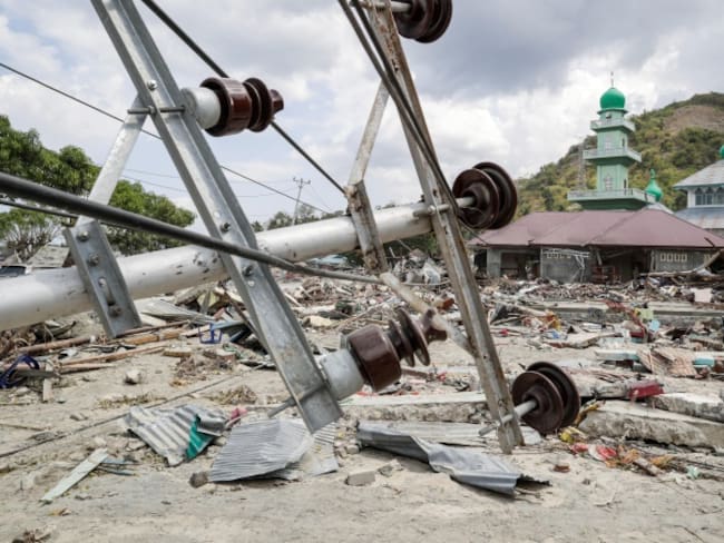 Escombros en las calles tras el terremoto y posterior tsunami en Palu