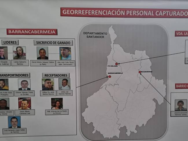 Así robaban ganado en Santander los 17 integrantes de Los Matarifes