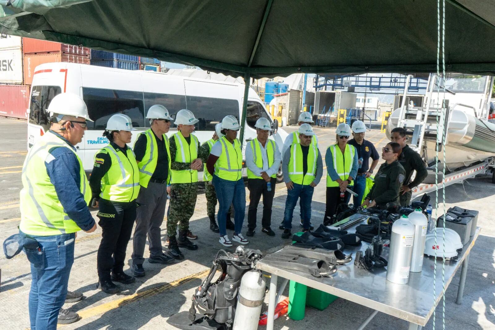Puerto de Santa Marta fortalece controles contra el tráfico de armas con capacitación de Estados Unidos