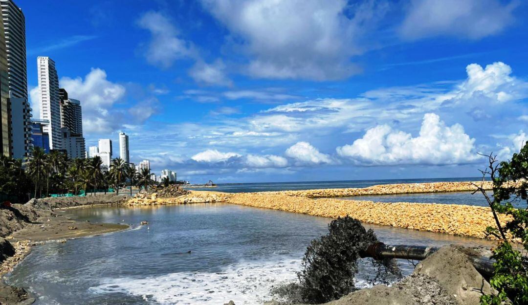Con el sedimento marino se podrán conformar las playas enmarcadas en el proyecto de mitigación de la erosión