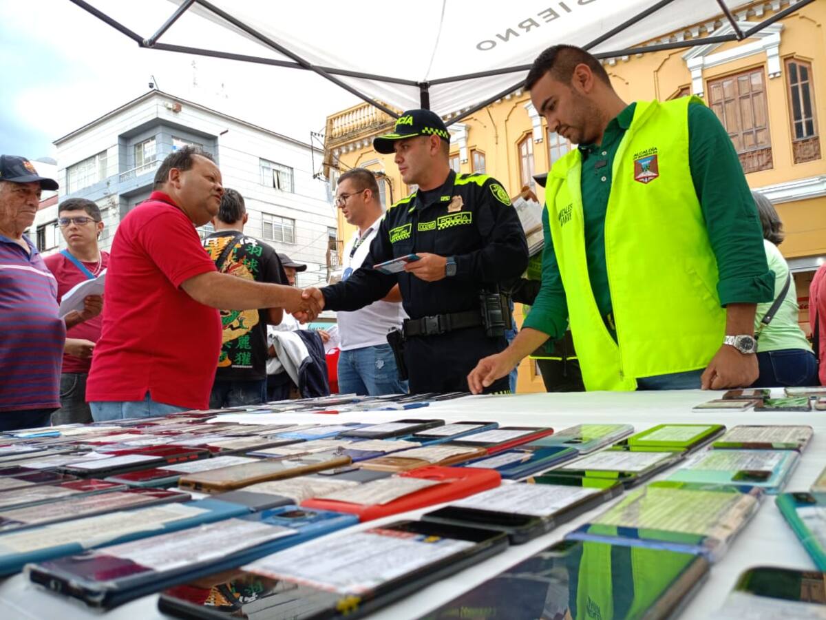 Más de 500 celulares hurtados han sido recuperados en Manizales en el 2023