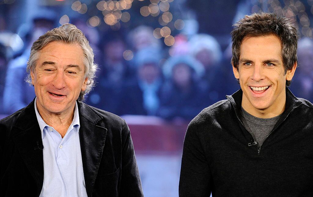 TODAY -- Pictured: (l-r) Robert De Niro and Ben Stiller appear on NBC News' "Today" show  (Photo by Peter Kramer/NBCU Photo Bank/NBCUniversal via Getty Images via Getty Images)