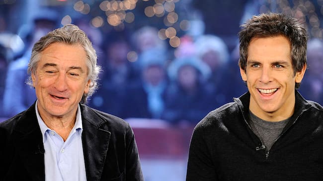 TODAY -- Pictured: (l-r) Robert De Niro and Ben Stiller appear on NBC News' "Today" show (Photo by Peter Kramer/NBCU Photo Bank/NBCUniversal via Getty Images via Getty Images)