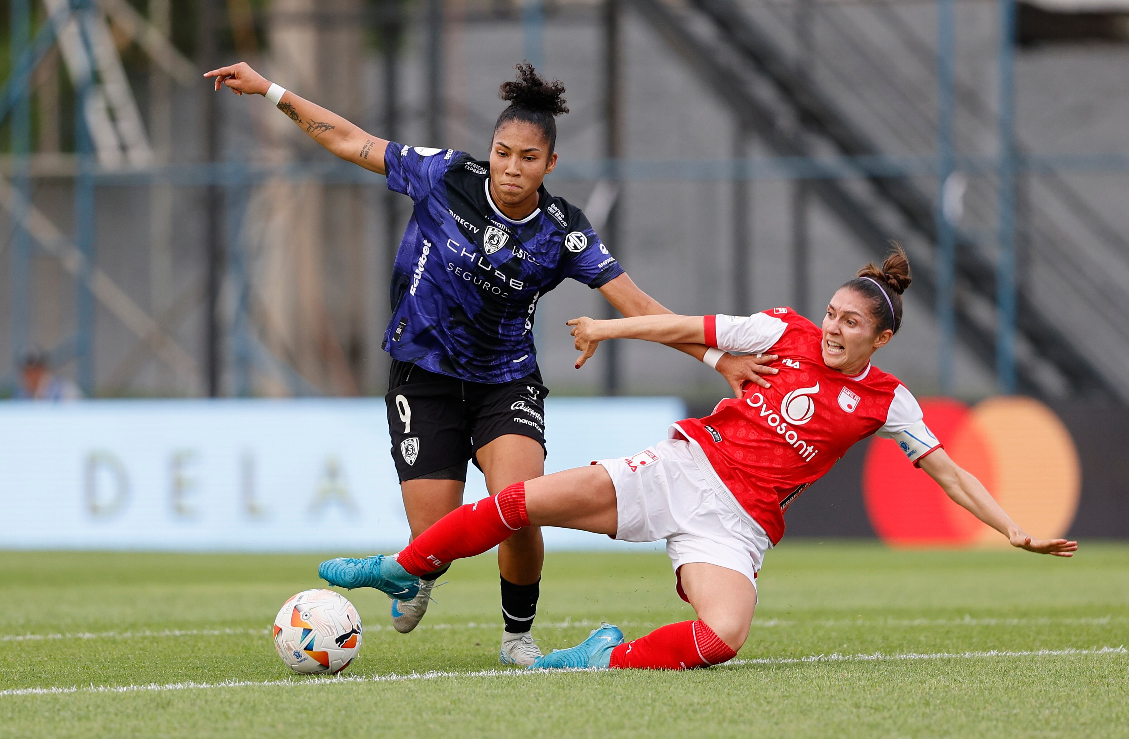 Independiente Santa Fe Vs. Independiente del Valle por Copa Libertadores Femenina 2024 (Paraguay). EFE/ Juan Pablo Pino
