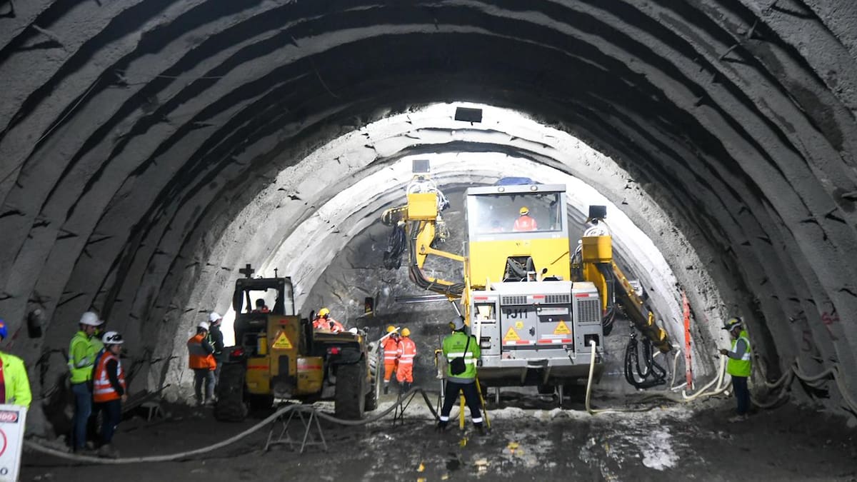 La construcción de la segunda etapa del Túnel de Oriente en Antioquia alcanzó un avance del 16%
