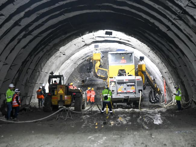 Construcción de de la segunda etapa del Túnel de Oriente en Antioquia. Cortesía: Gobernación de Antioquia.