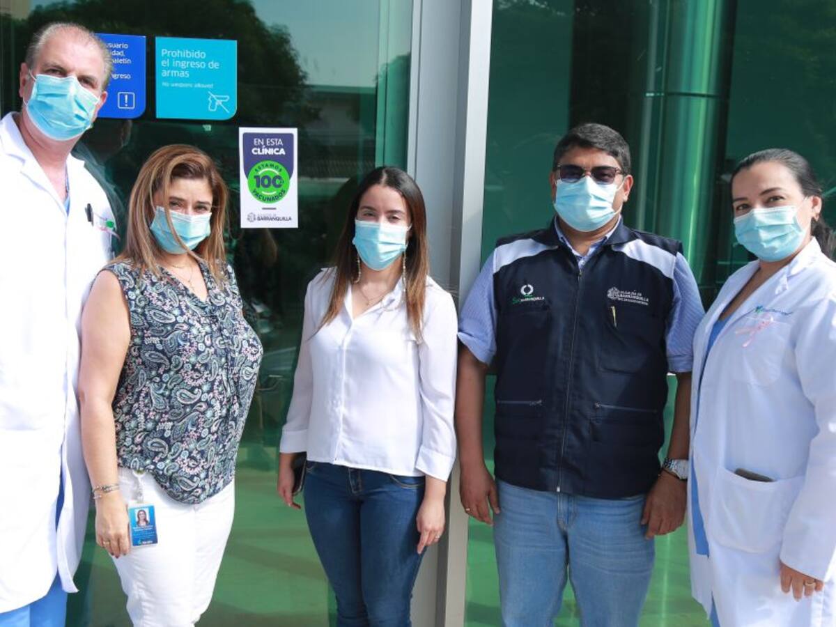 Siete clínicas de Barranquilla ya cuentan con 'Sello 100% vacunado'