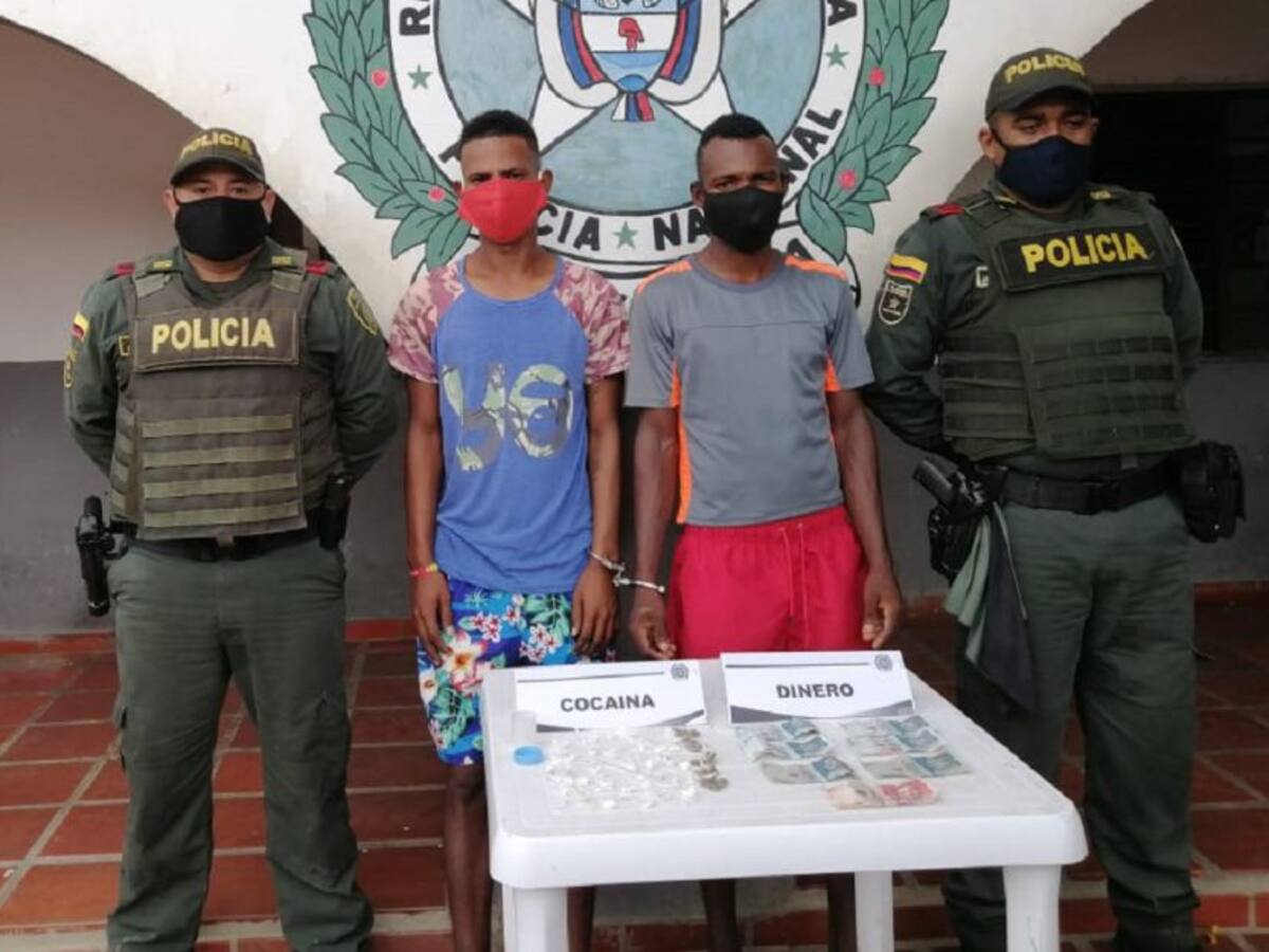Capturados dos presuntos expendedores de drogas en Villanueva, Bolívar