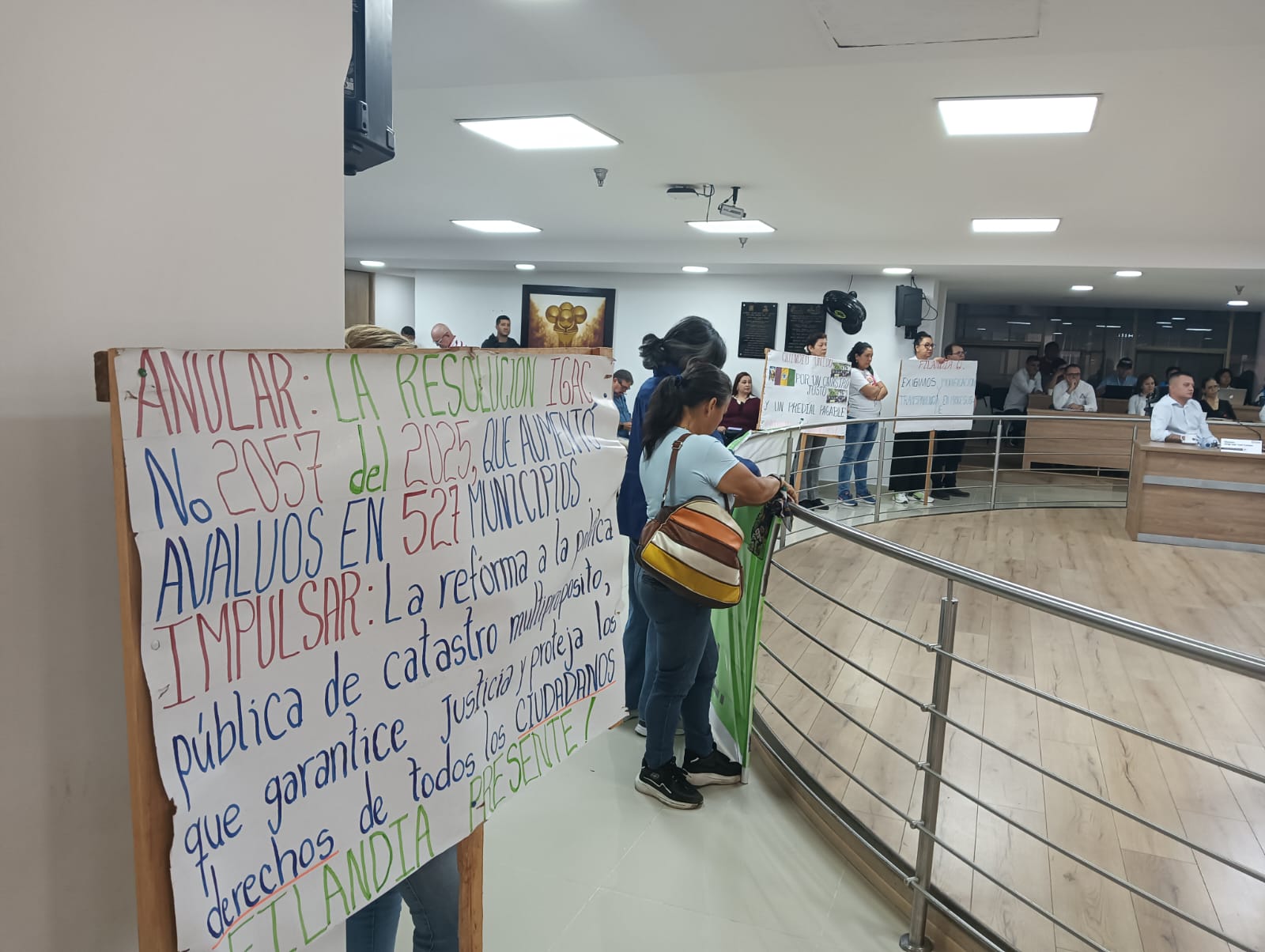 Debate Catastro Multiprpósito en asamblea del Quindío. Foto Adrián Trejos