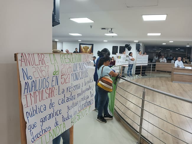 Debate Catastro Multiprpósito en asamblea del Quindío. Foto Adrián Trejos