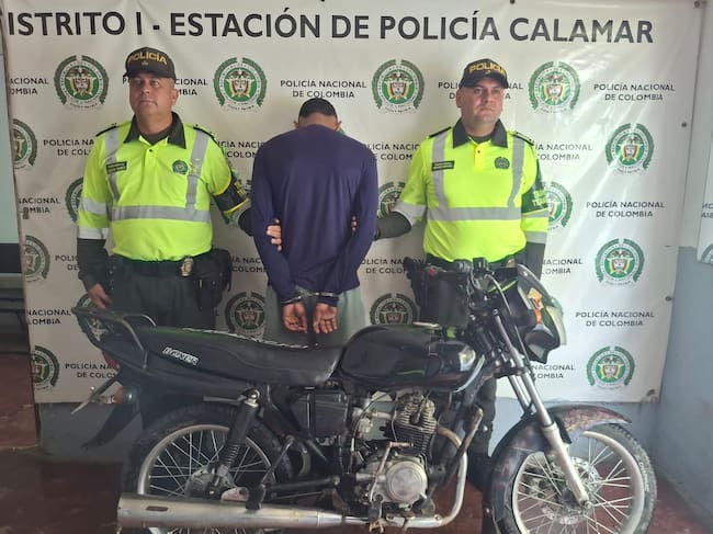 Capturado. // Policía de Bolívar
