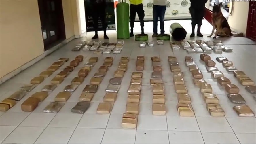 Hallan 112 kg de marihuana en embarcación pesquera en Buenaventura. Foto: Policía