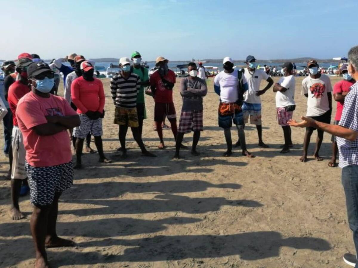 Inspección a zona donde estará ubicado el embarcadero hacia Tierra Bomba