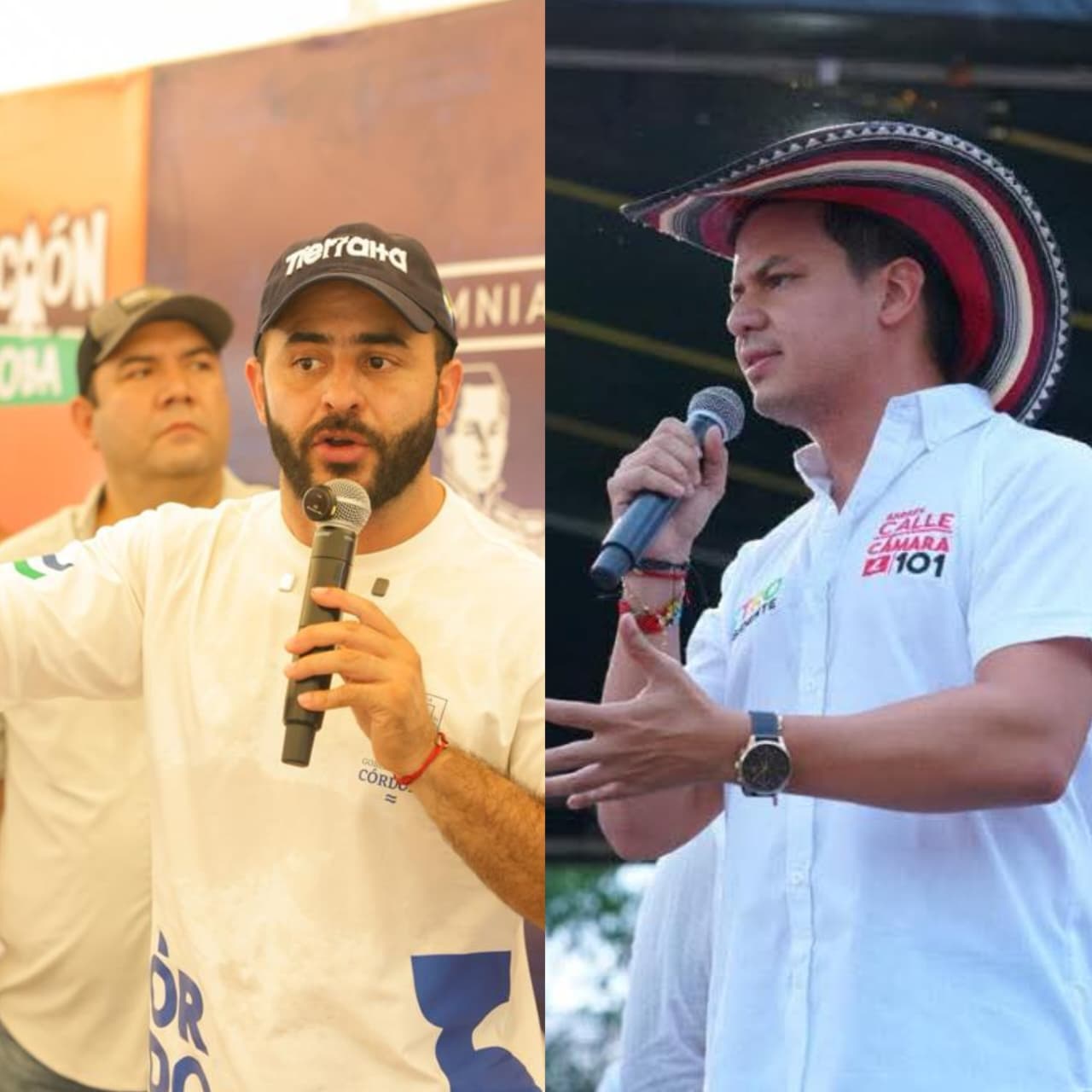 Erasmo Zuleta y Gabriel Calle. Foto: suministrada a Caracol Radio.