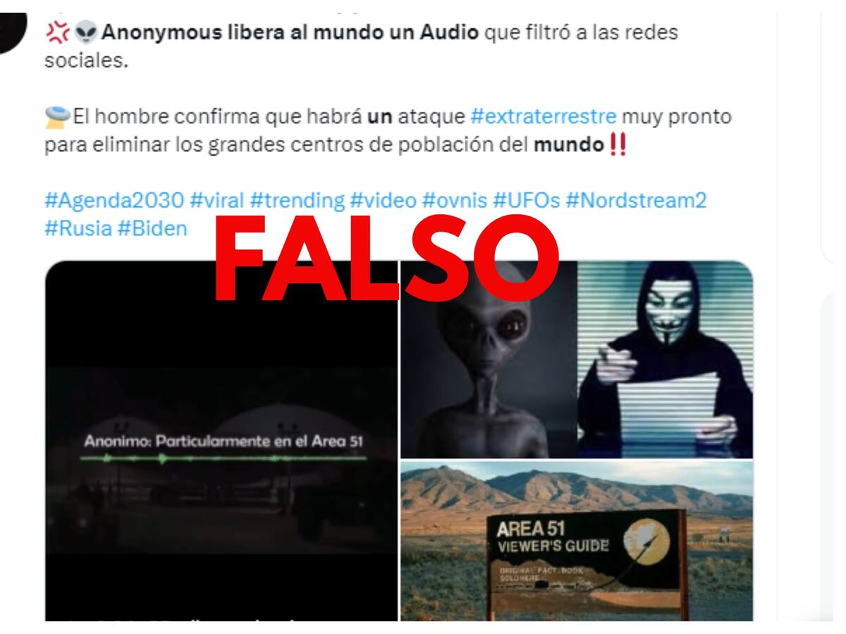 Llamada sobre un “ataque extraterrestre” no fue filtrada por Anonymous