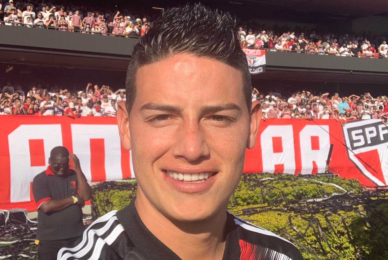 James Rodríguez durante su presentación en Sao Paulo de Brasil  / Foto: Sao Paulo