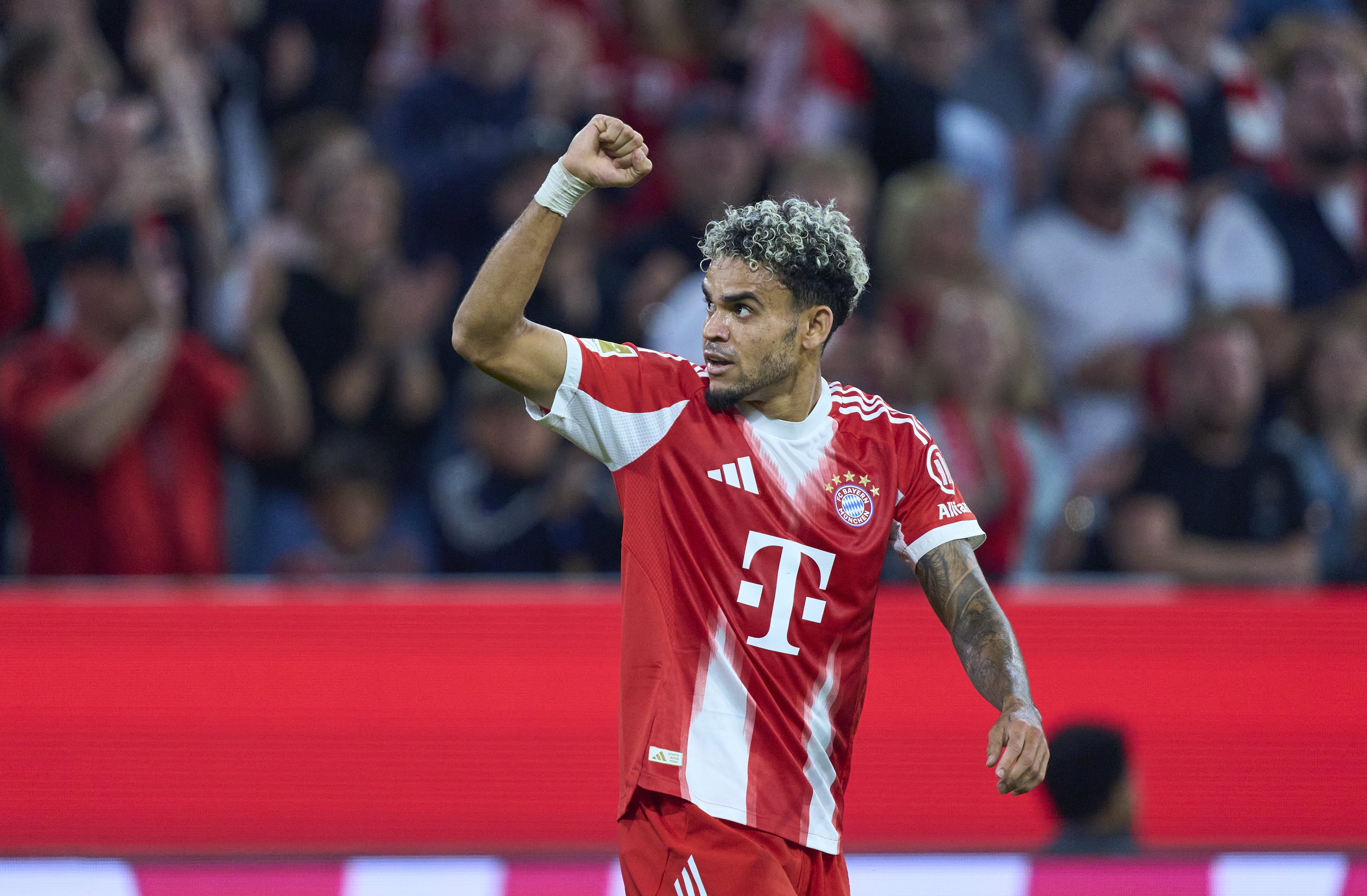 Luis Díaz, atacante colombiano del Bayern Múnich. (Photo by EyesWideOpen/Getty Images)