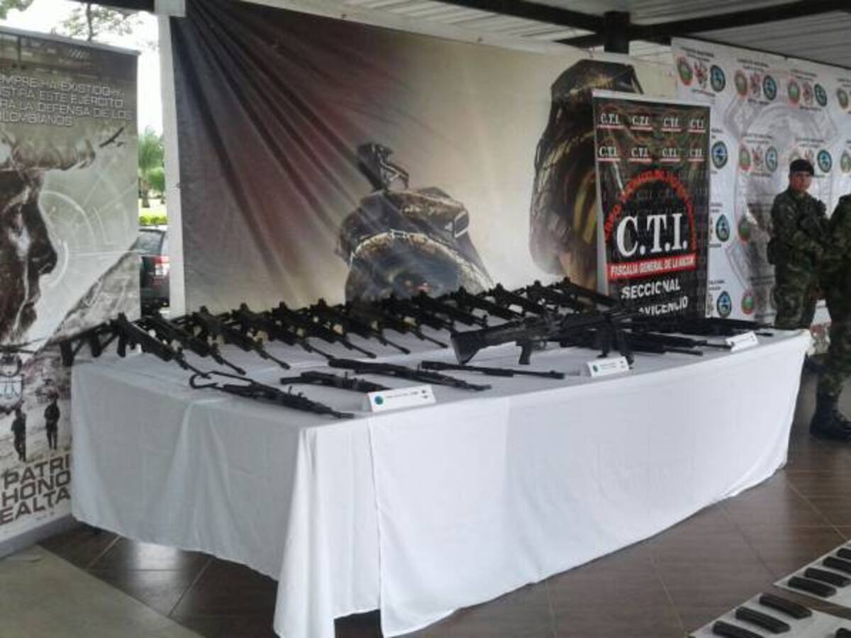 Los depósitos de armas del ‘Clan del Golfo’